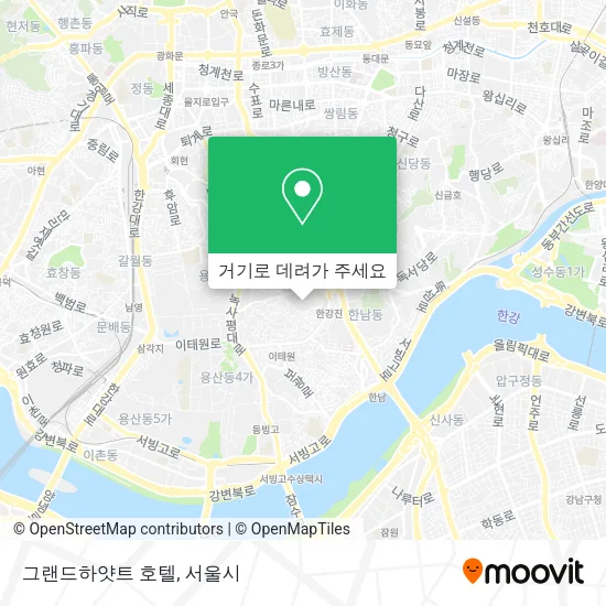 그랜드하얏트 호텔 지도