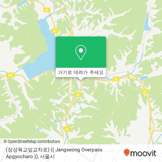 (장성육교앞교차로) (( Jangseong Overpass Apgyocharo )) 지도
