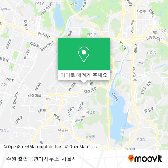 수원 출입국관리사무소 지도