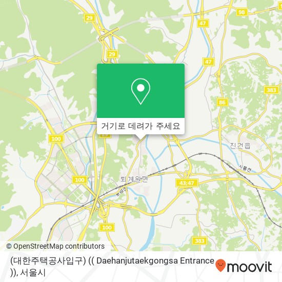 (대한주택공사입구) (( Daehanjutaekgongsa Entrance )) 지도