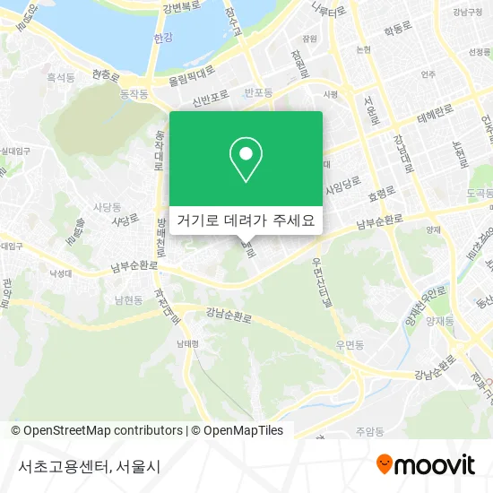 서초고용센터 지도