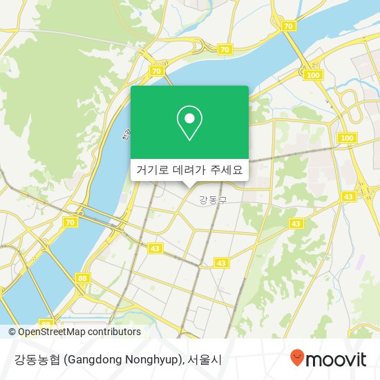 강동농협 (Gangdong Nonghyup) 지도