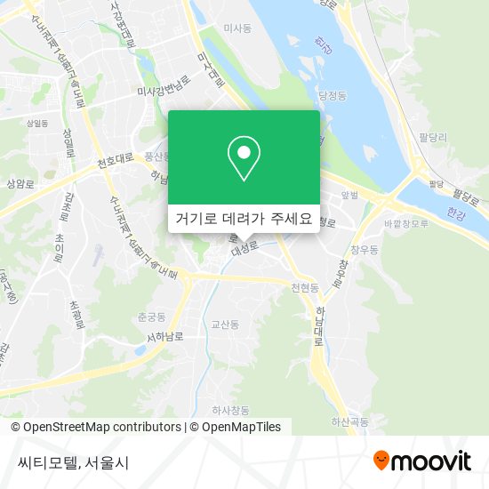 씨티모텔 지도