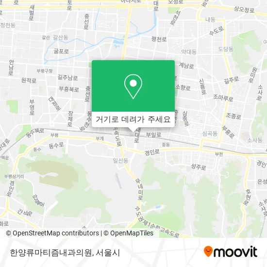 한양류마티즘내과의원 지도