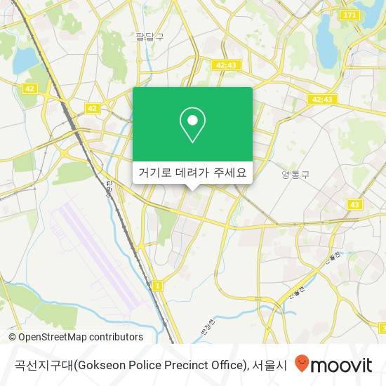 곡선지구대(Gokseon Police  Precinct Office) 지도
