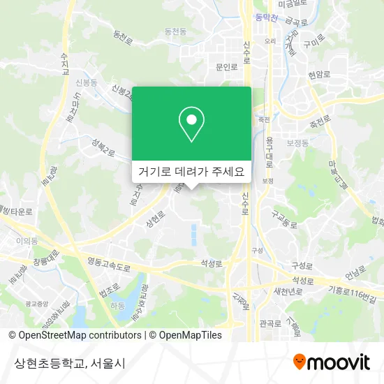 상현초등학교 지도