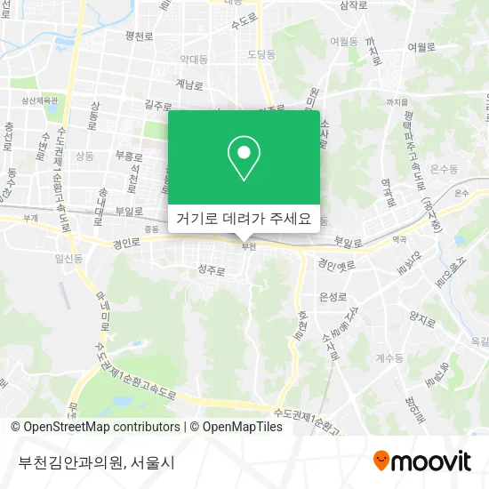부천김안과의원 지도
