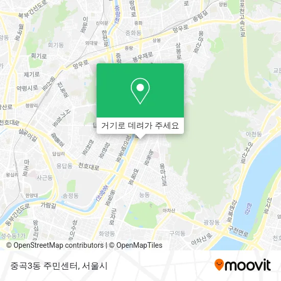 중곡3동 주민센터 지도