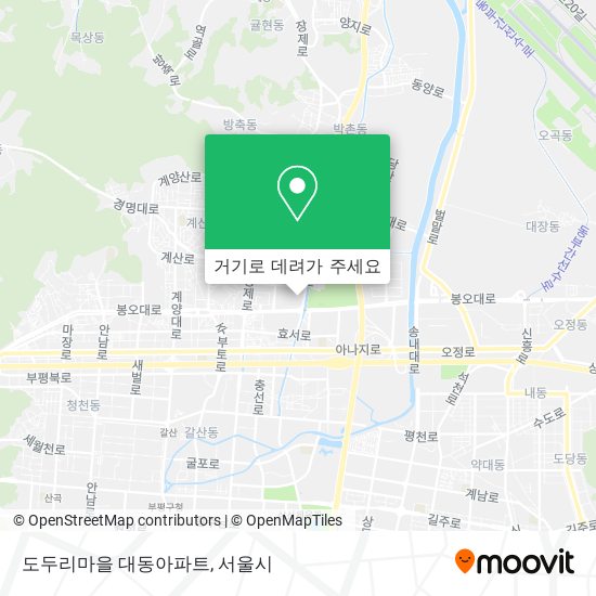 도두리마을 대동아파트 지도