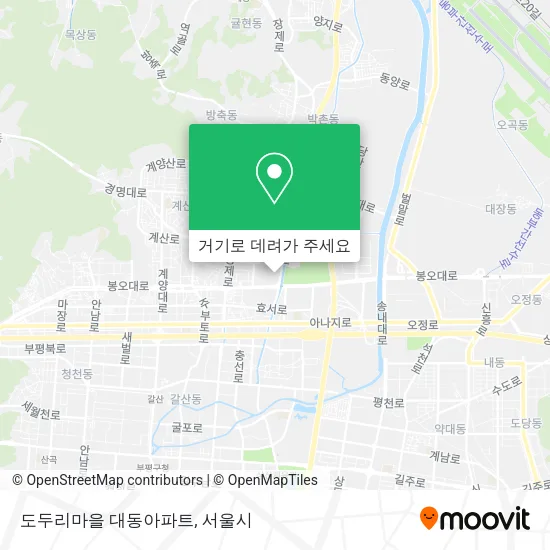 도두리마을 대동아파트 지도
