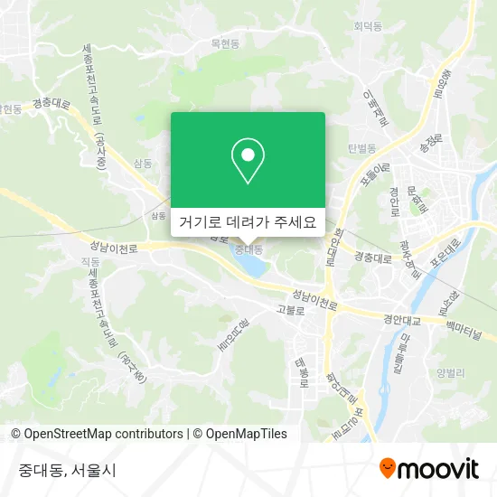 중대동 지도