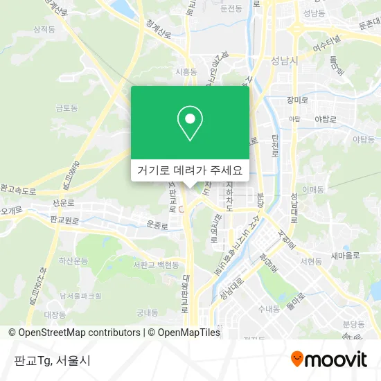 판교Tg 지도