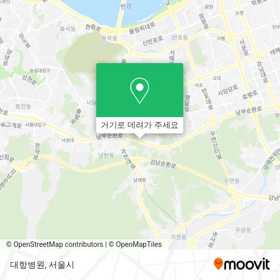대항병원 지도