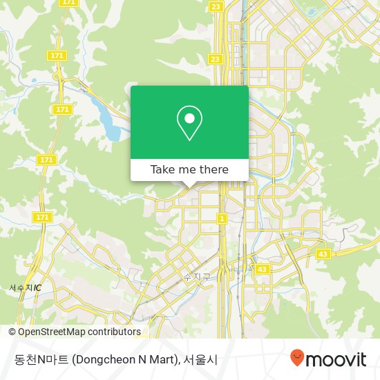 동천N마트 (Dongcheon N Mart) 지도