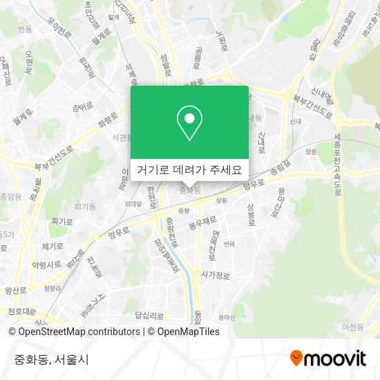 중화동 지도