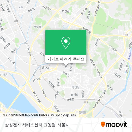 삼성전자 서비스센터 고양점 지도