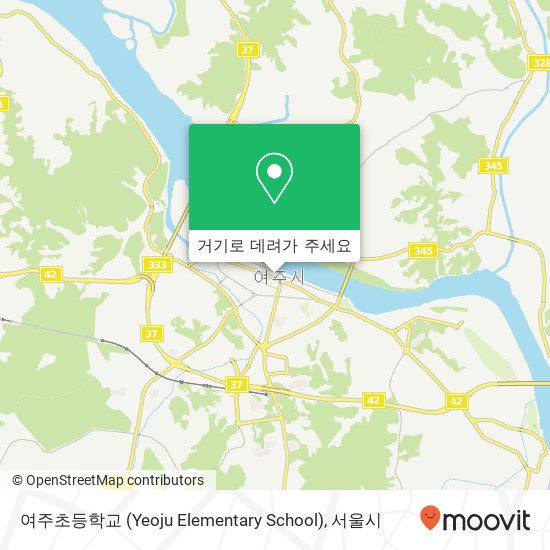 여주초등학교 (Yeoju Elementary School) 지도
