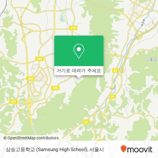 삼숭고등학교 (Samsung High School) 지도