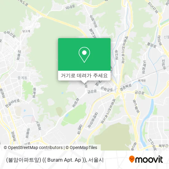 (불암아파트앞) (( Buram Apt. Ap )) 지도