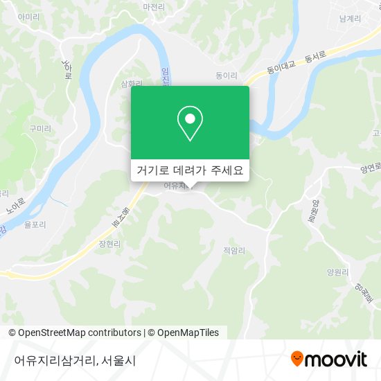 어유지리삼거리 지도