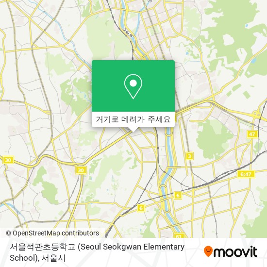 서울석관초등학교 (Seoul Seokgwan Elementary School) 지도