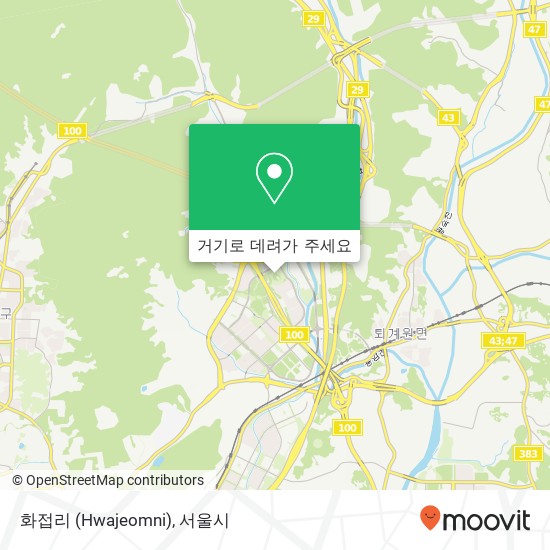 화접리 (Hwajeomni) 지도