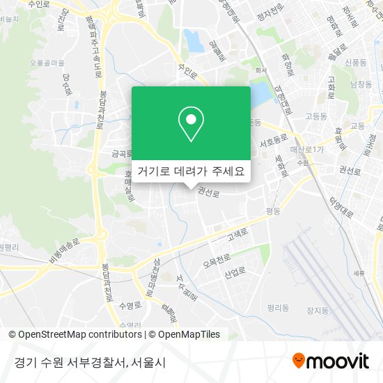 경기 수원 서부경찰서 지도