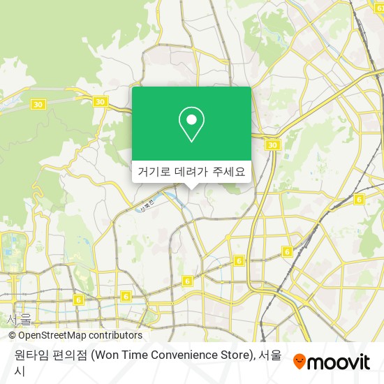 원타임 편의점 (Won Time Convenience Store) 지도