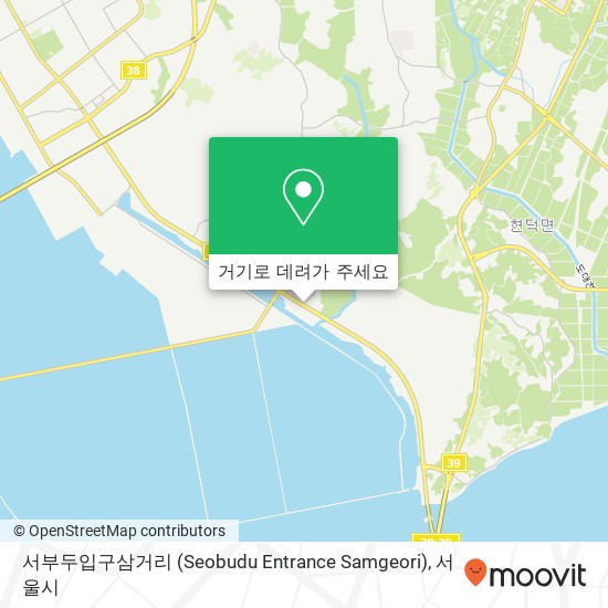 서부두입구삼거리 (Seobudu Entrance Samgeori) 지도