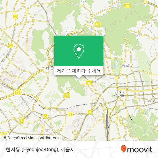 현저동 (Hyeonjeo-Dong) 지도