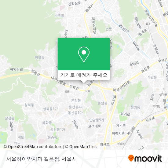 서울하이안치과 길음점 지도