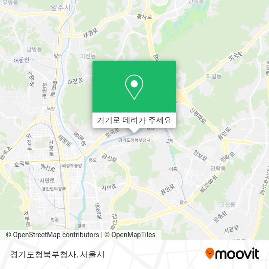 경기도청북부청사 지도