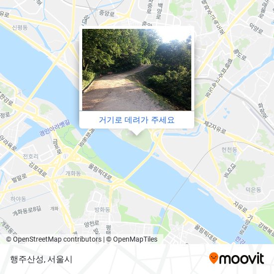 행주산성 지도