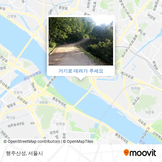 행주산성 지도