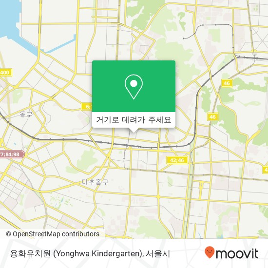 용화유치원 (Yonghwa Kindergarten) 지도