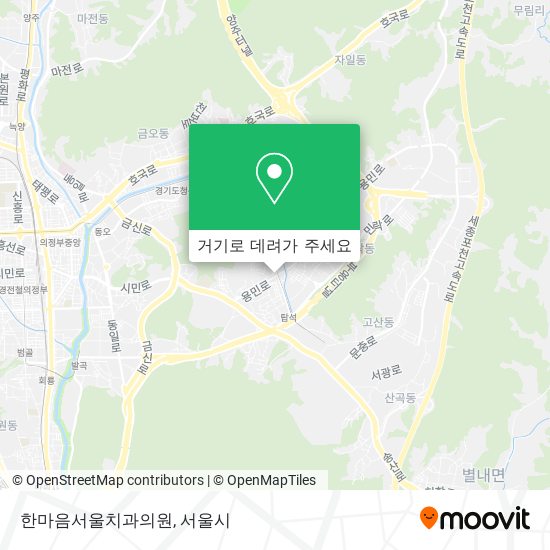 한마음서울치과의원 지도