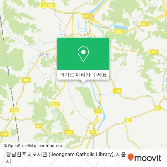 정남천주교도서관 (Jeongnam Catholic Library) 지도