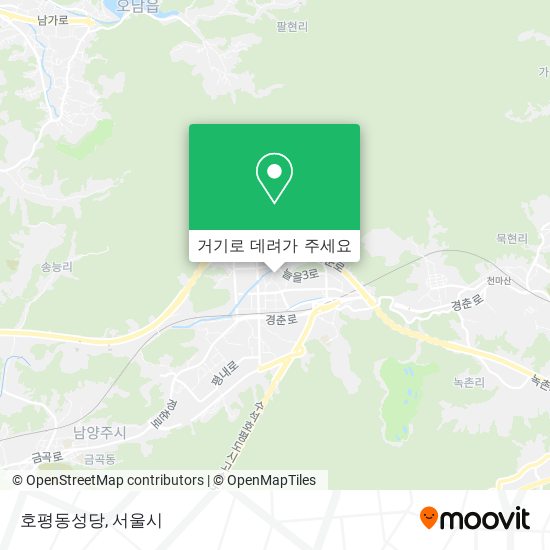 호평동성당 지도
