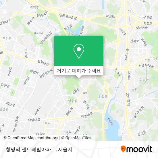 청명역 센트레빌아파트 지도