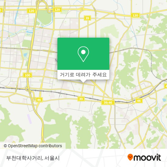 부천대학사거리 지도