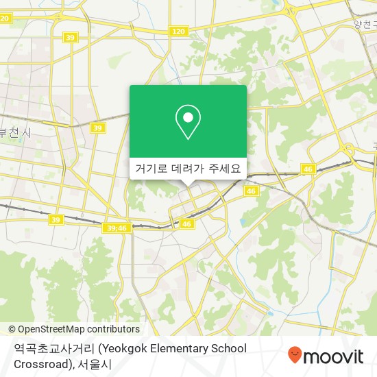 역곡초교사거리 (Yeokgok Elementary School Crossroad) 지도