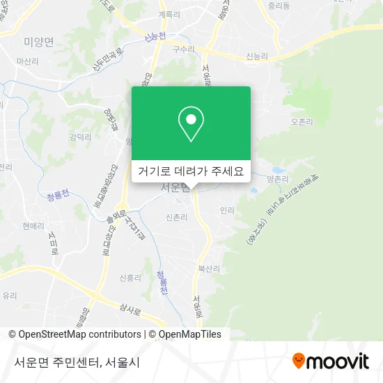 서운면 주민센터 지도