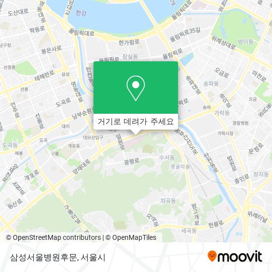 삼성서울병원후문 지도