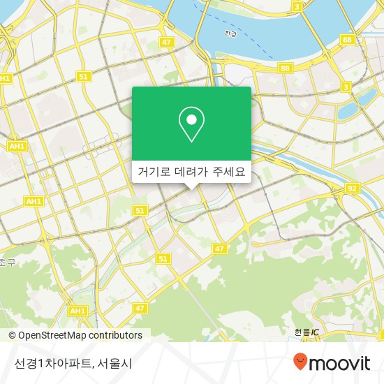 선경1차아파트 지도