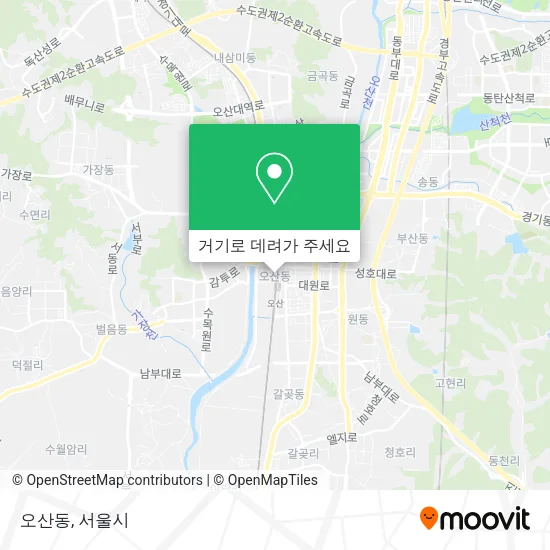 오산동 지도