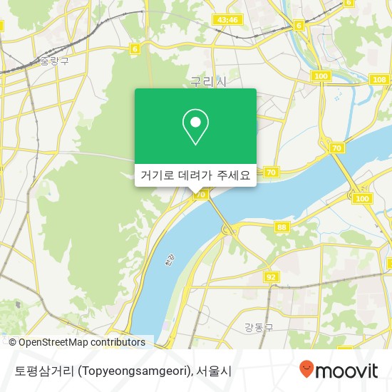 토평삼거리 (Topyeongsamgeori) 지도
