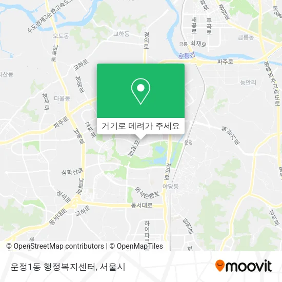 운정1동 행정복지센터 지도