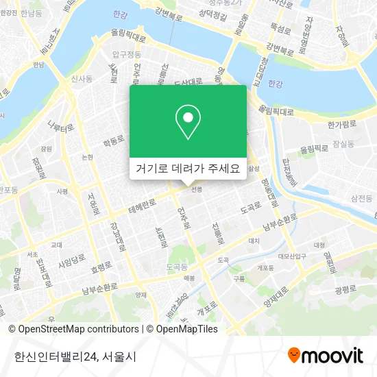 한신인터밸리24 지도