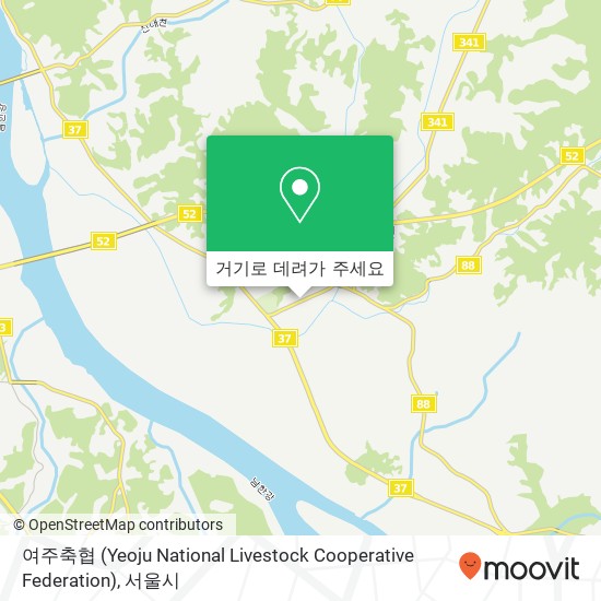 여주축협 (Yeoju National Livestock Cooperative Federation) 지도