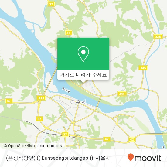 (은성식당앞) (( Eunseongsikdangap )) 지도